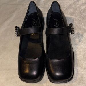 Free People Black Mary Jane Flats